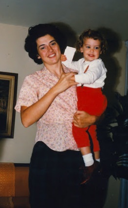 2 year old Joan with mother circa 1967